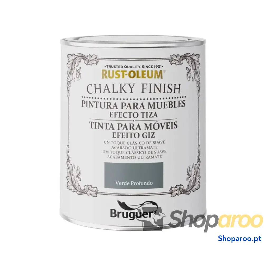 Quadro Bruguer Rust-oleum Chalky Finish 5733890 Móveis Deep Green 750 ml