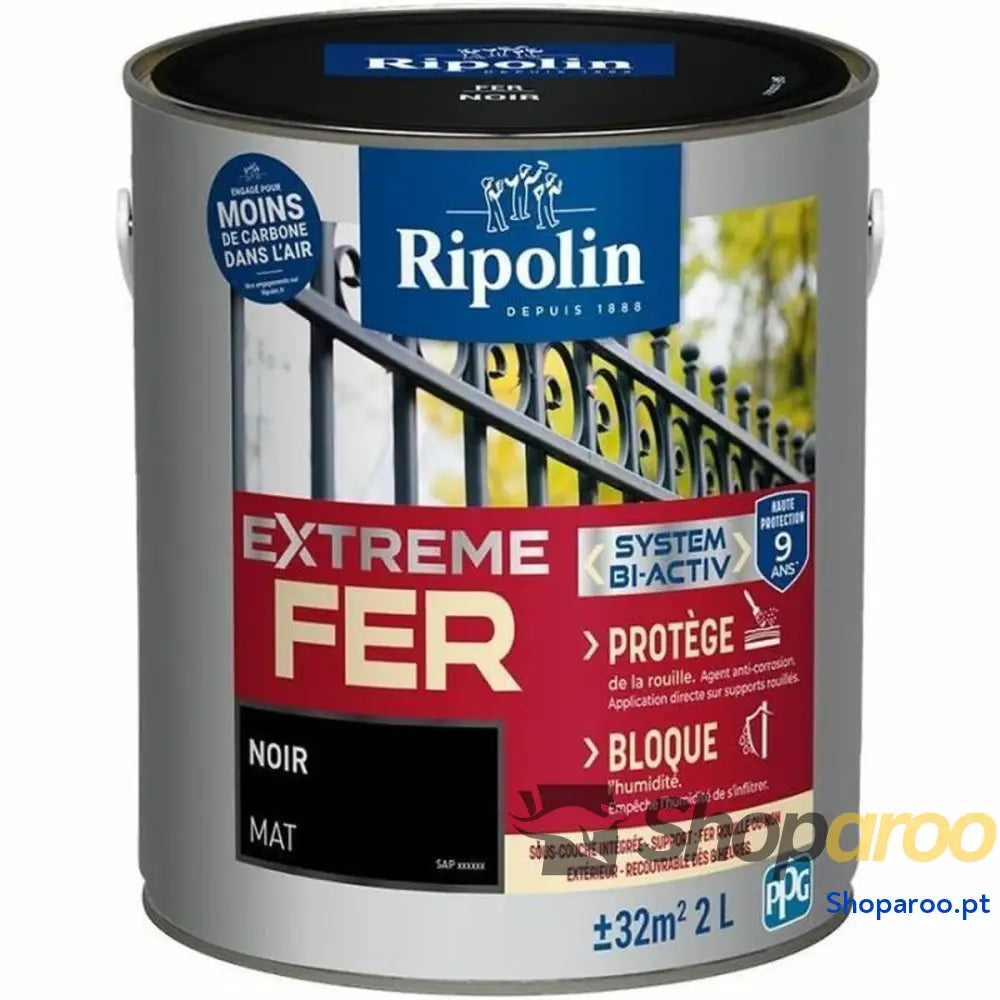 Quadro Ripolin 395991 noir Mate 2 L