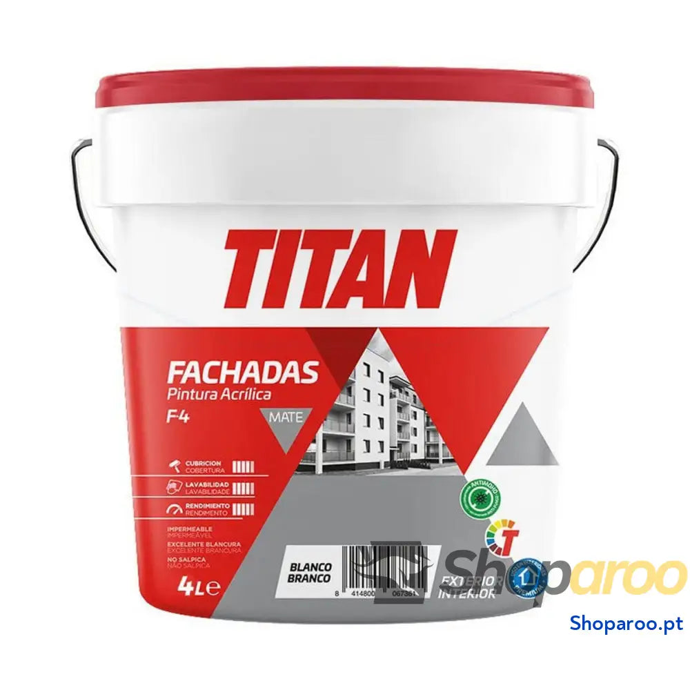 Quadro Titan 125670004 Branco 4 L