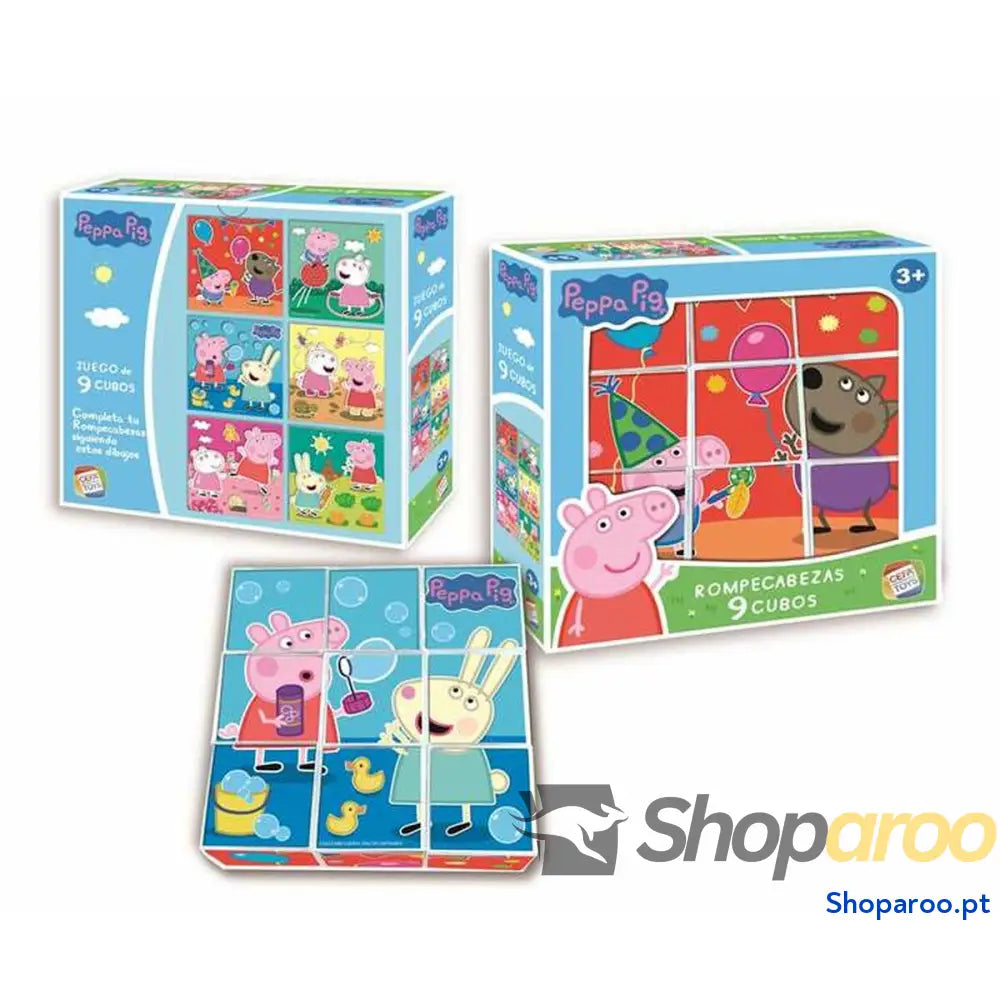 Quebra cabeças Peppa Pig 9 Peças 20 x 5 cm