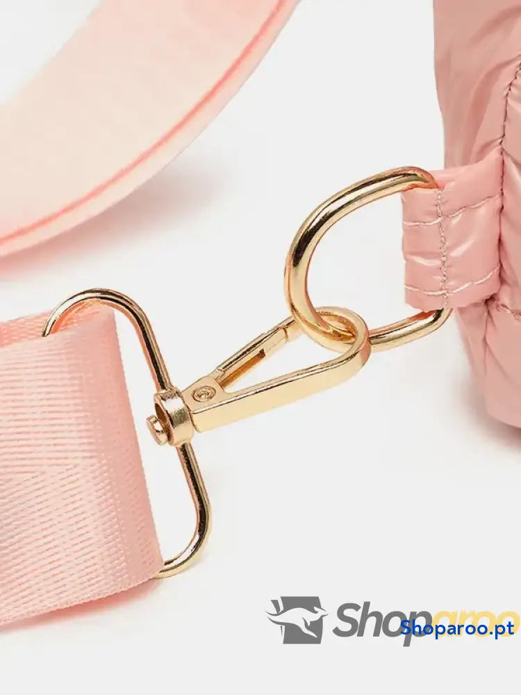 Quilted Adjustable Strap Puffy Sling Bag