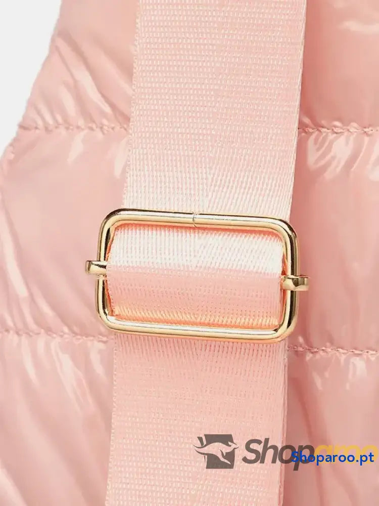 Quilted Adjustable Strap Puffy Sling Bag