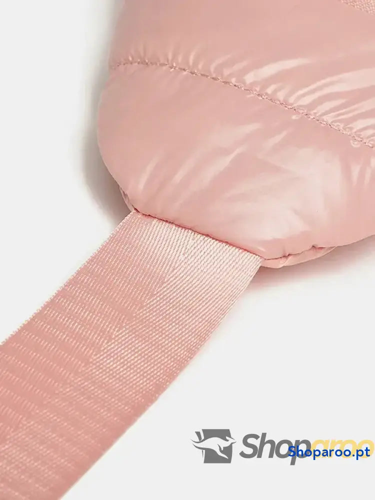 Quilted Adjustable Strap Puffy Sling Bag