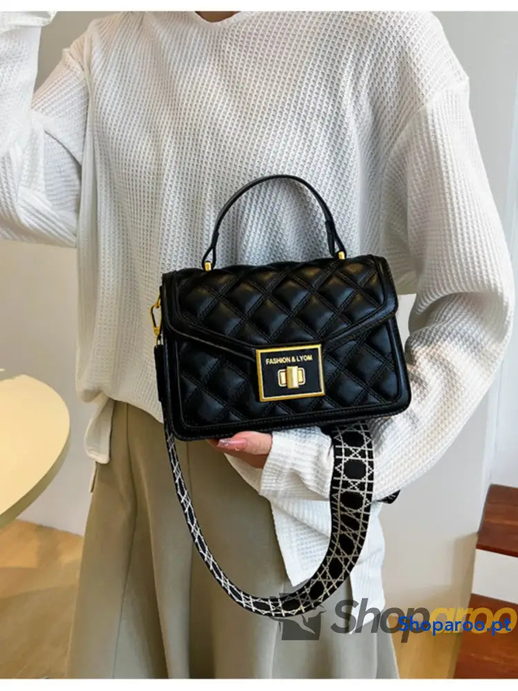 Quilted Adjustable Strap Shoulder Bag
