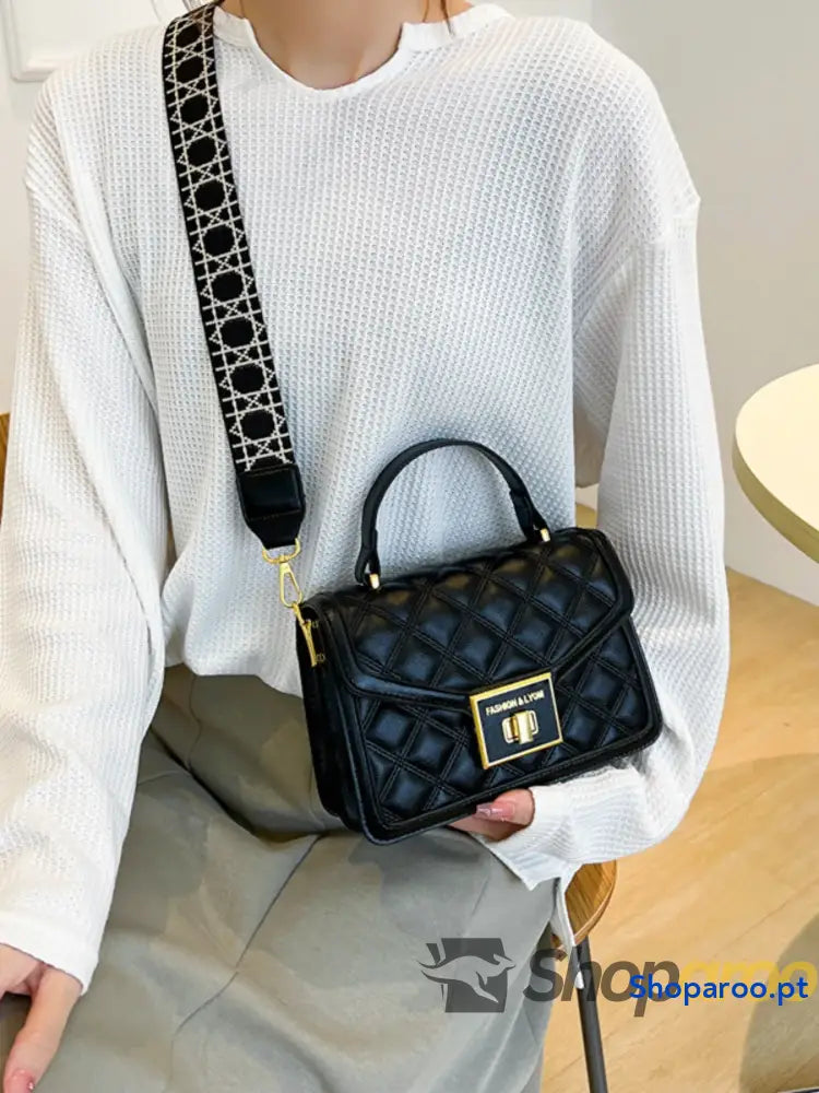Quilted Adjustable Strap Shoulder Bag