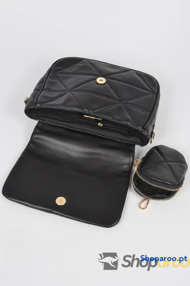 Bolsa tiracolo acolchoada