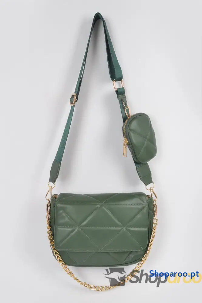 Bolsa tiracolo acolchoada