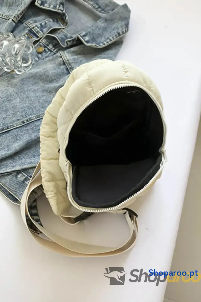 Quilted Nylon Crossbody Bag