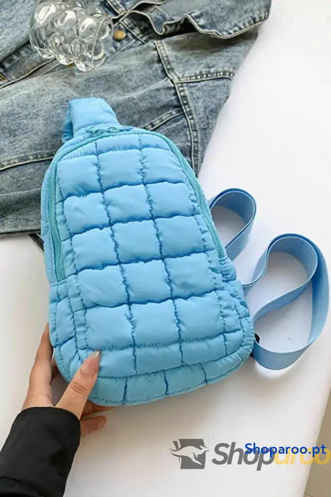 Quilted Nylon Crossbody Bag