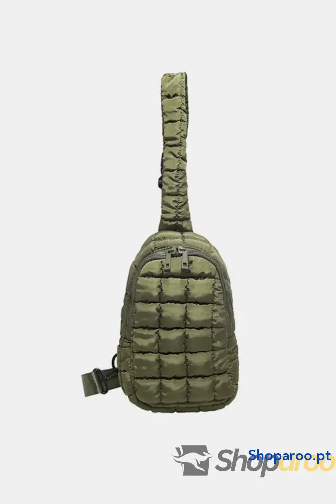 Quilted Nylon Crossbody Bag