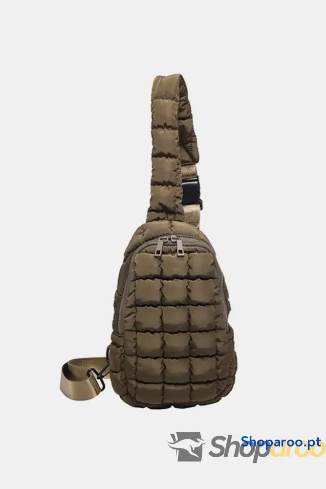 Quilted Nylon Crossbody Bag