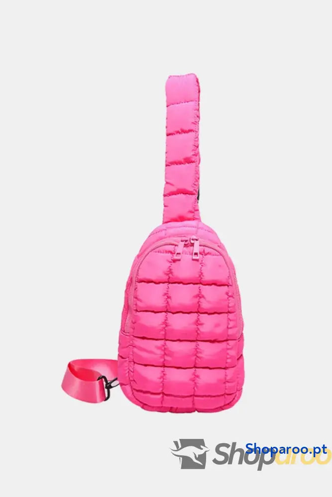 Quilted Nylon Crossbody Bag