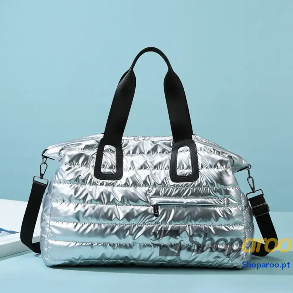 Quilted Nylon Oversize Travel Bag