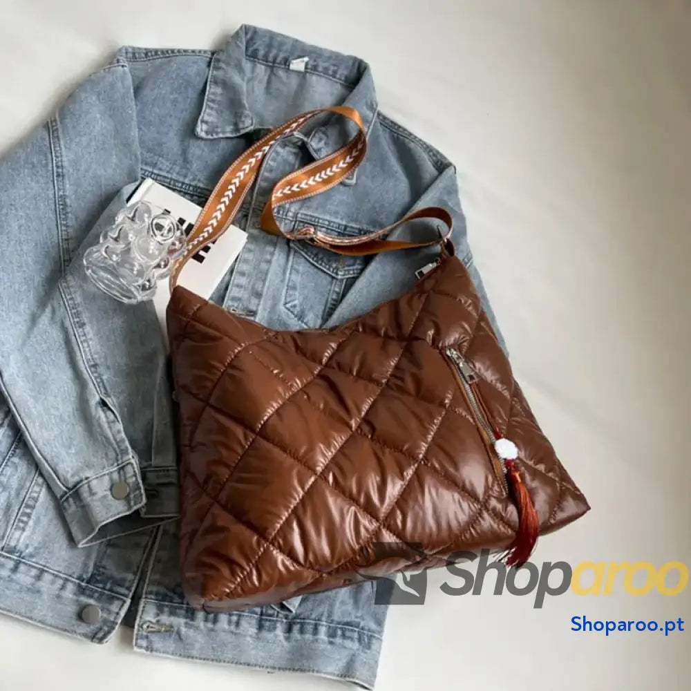 Quilted Nylon Travel Bag