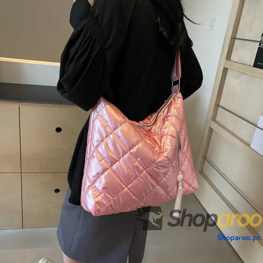Quilted Nylon Travel Bag
