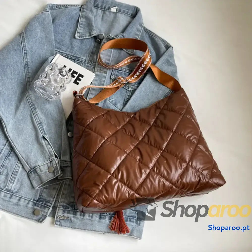 Quilted Nylon Travel Bag