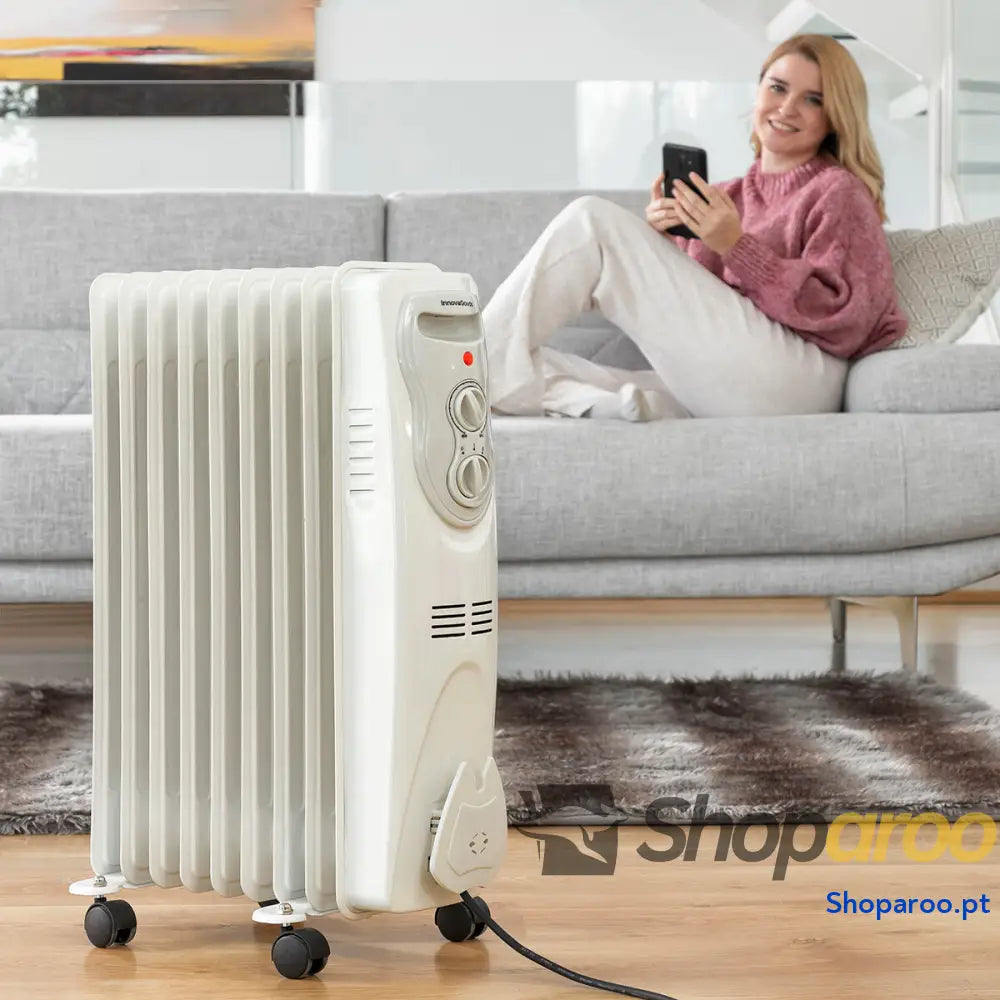 Radiador de Óleo Oinine InnovaGoods 2000 W (9 corpos)