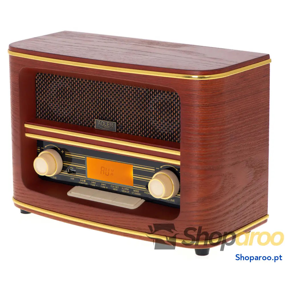 Rádio Adler AD 1187 Castanho Madeira