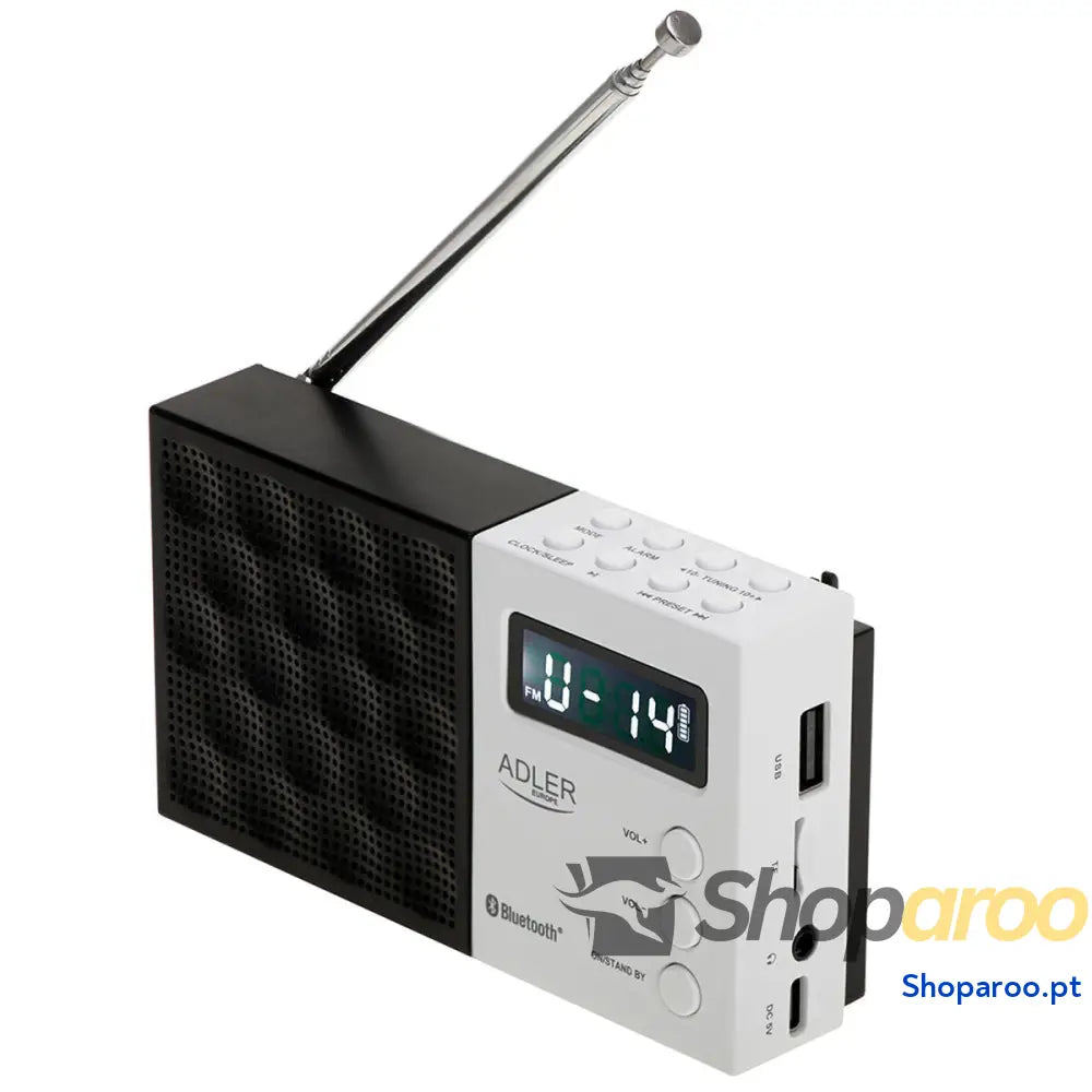 Rádio Adler pll fm ad 1908 Preto Branco