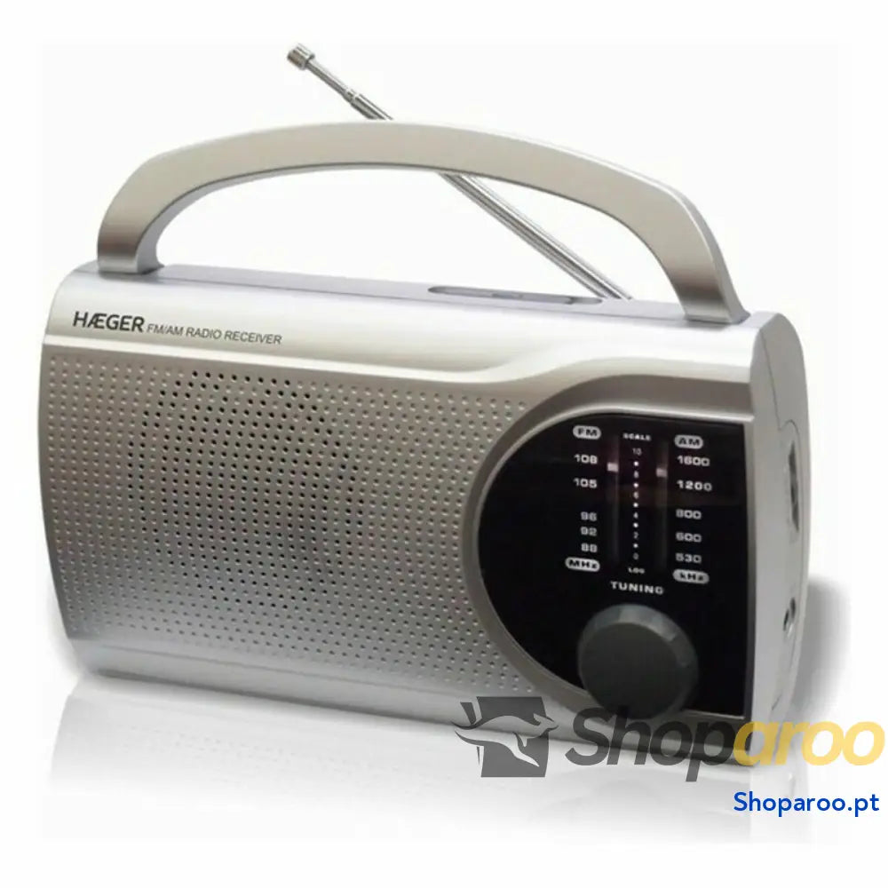 Rádio AM/FM Haeger PR BIB.004B Cinzento