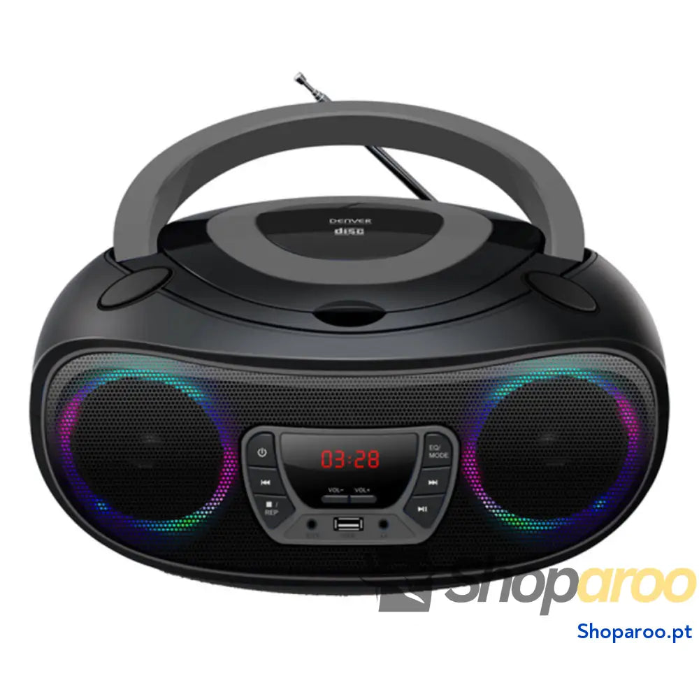 Rádio CD Bluetooth MP3 Denver Electronics TCL 212BT GREY 4W Cinzento Preto/Cinzento