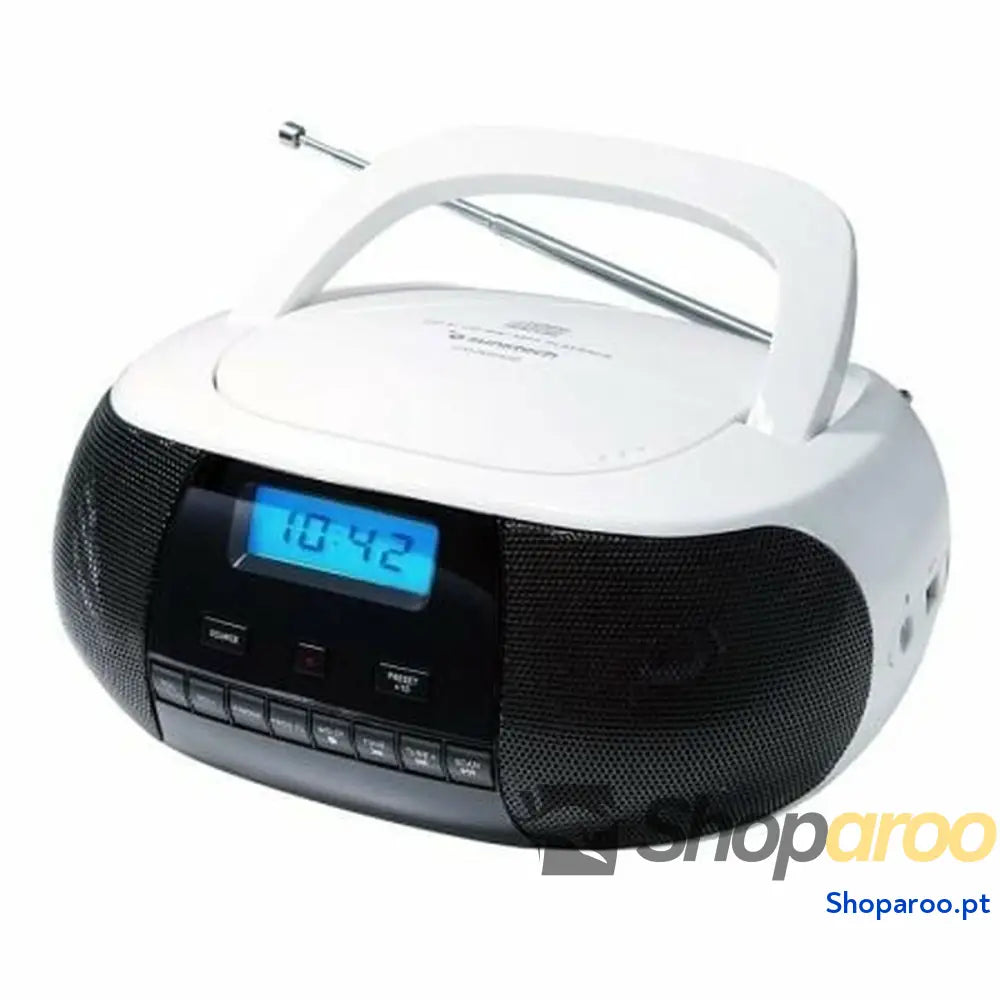 Rádio CD MP3 Sunstech CRUSM400WT Azul Branco