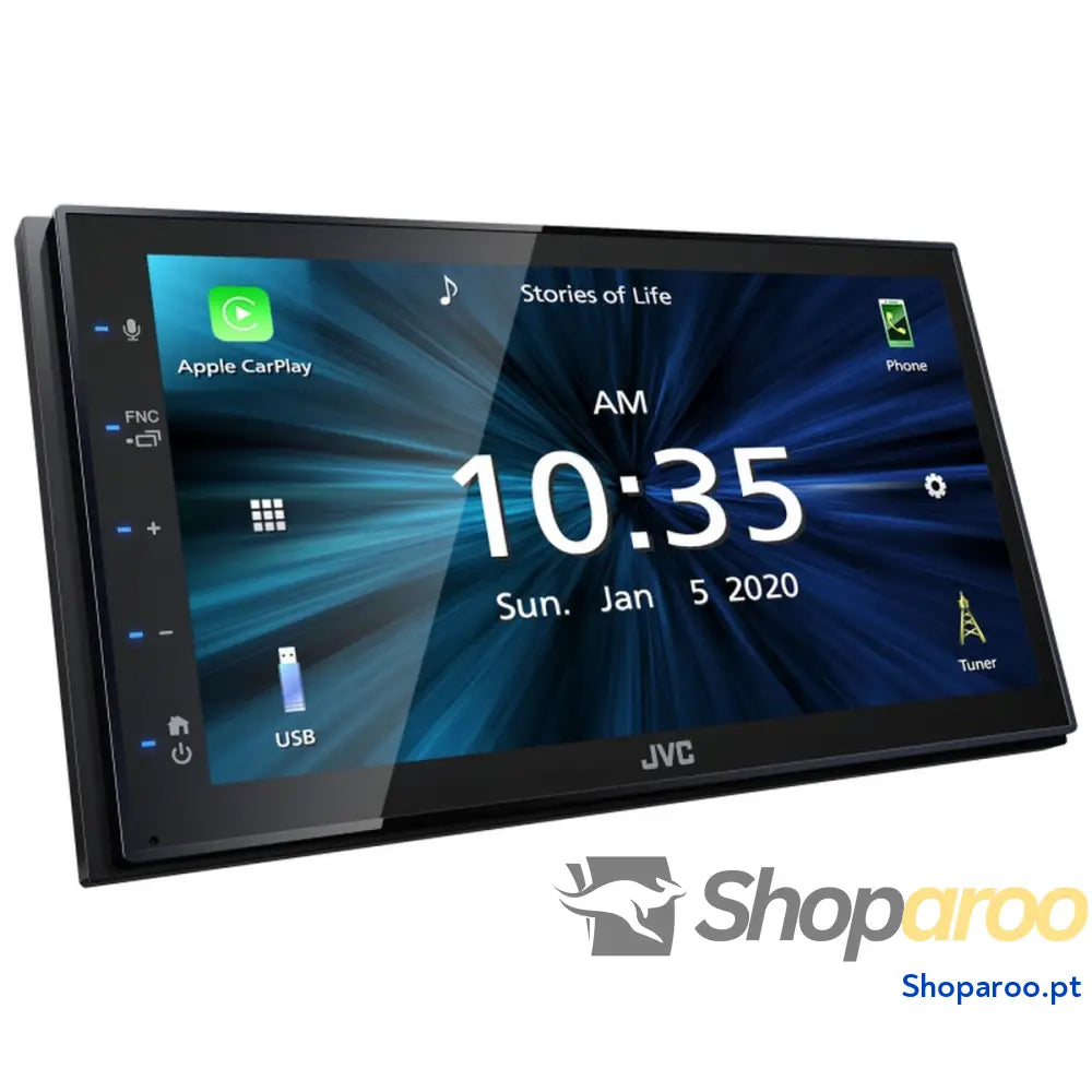 Rádio CD para carros JVC KW M560BT Preto