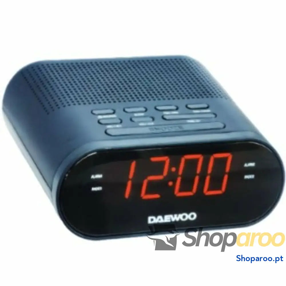 Rádio Despertador Daewoo Preto