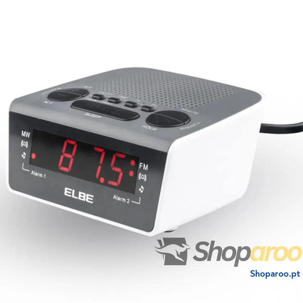 Rádio Despertador ELBE CR 932 AM/FM Branco