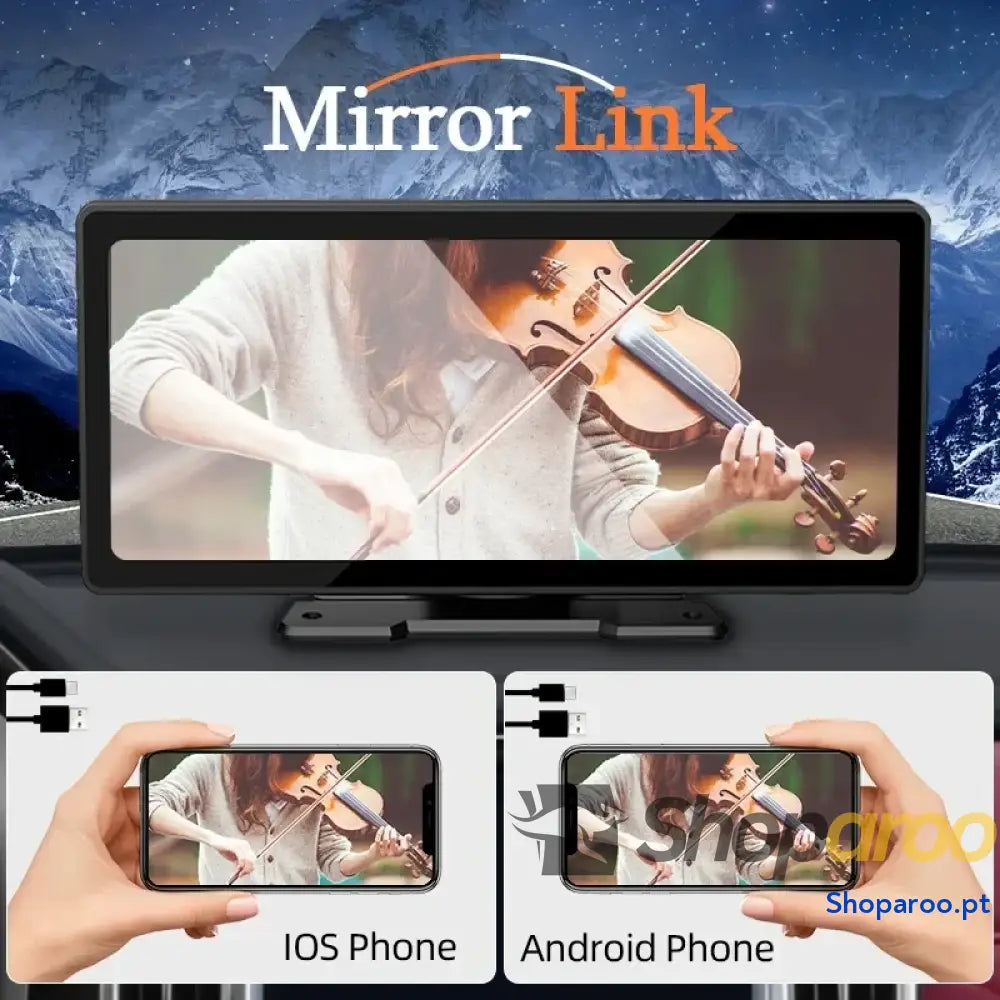 Rádio multimédia 10,26 polegadas Car Play Android Auto sem fios Bluetooth