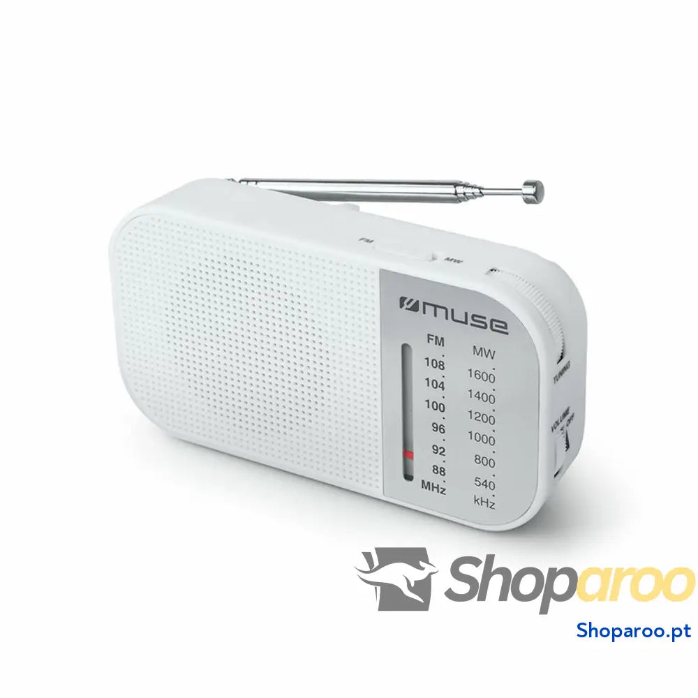 Rádio Muse M 025 RW Branco (Branco) Caixa de Oferta (Caixa Oferta)
