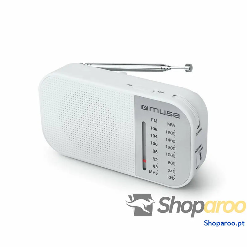 Rádio Muse M 025 RW Branco (Branco) Caixa de Oferta (Caixa Oferta)
