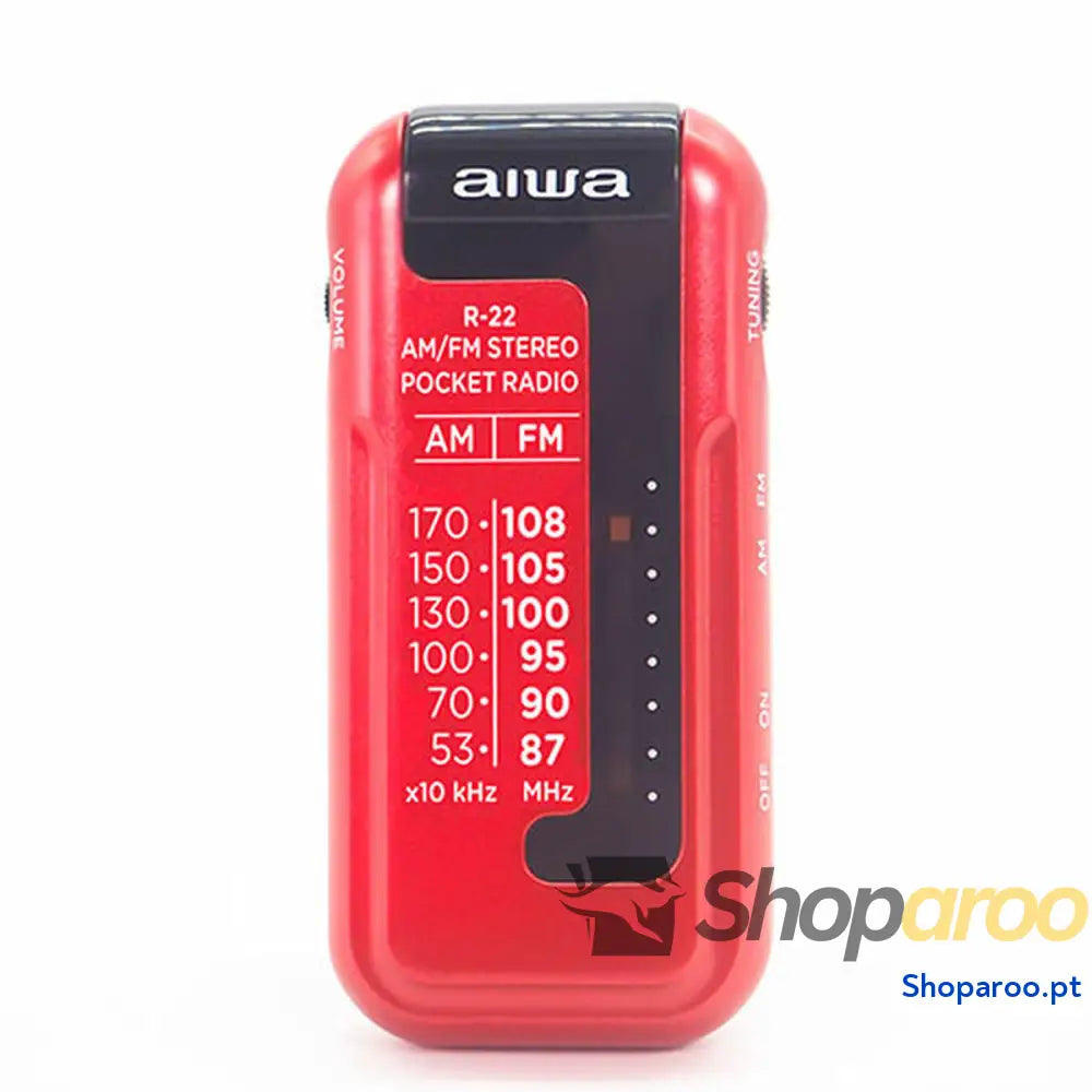 Rádio Portátil Aiwa R22RD Vermelho