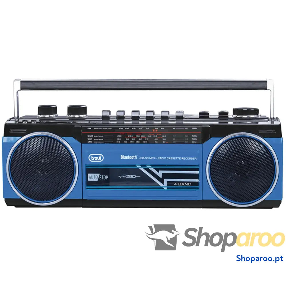 Rádio Portátil Bluetooth Trevi RR 501 BT Azul Preto/Azul