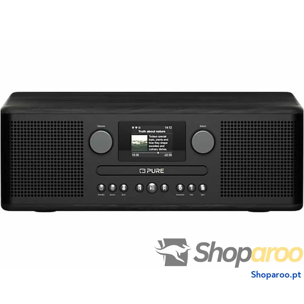 Rádio Portátil Pure CLASSIC A D6I Preto FM Retro