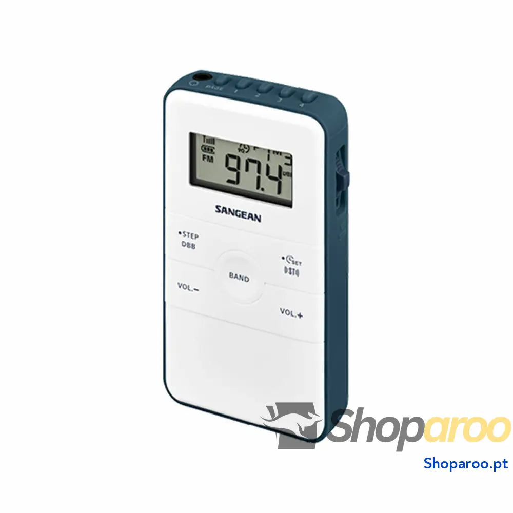 Rádio Portátil Sangean DT 140 Azul Branco