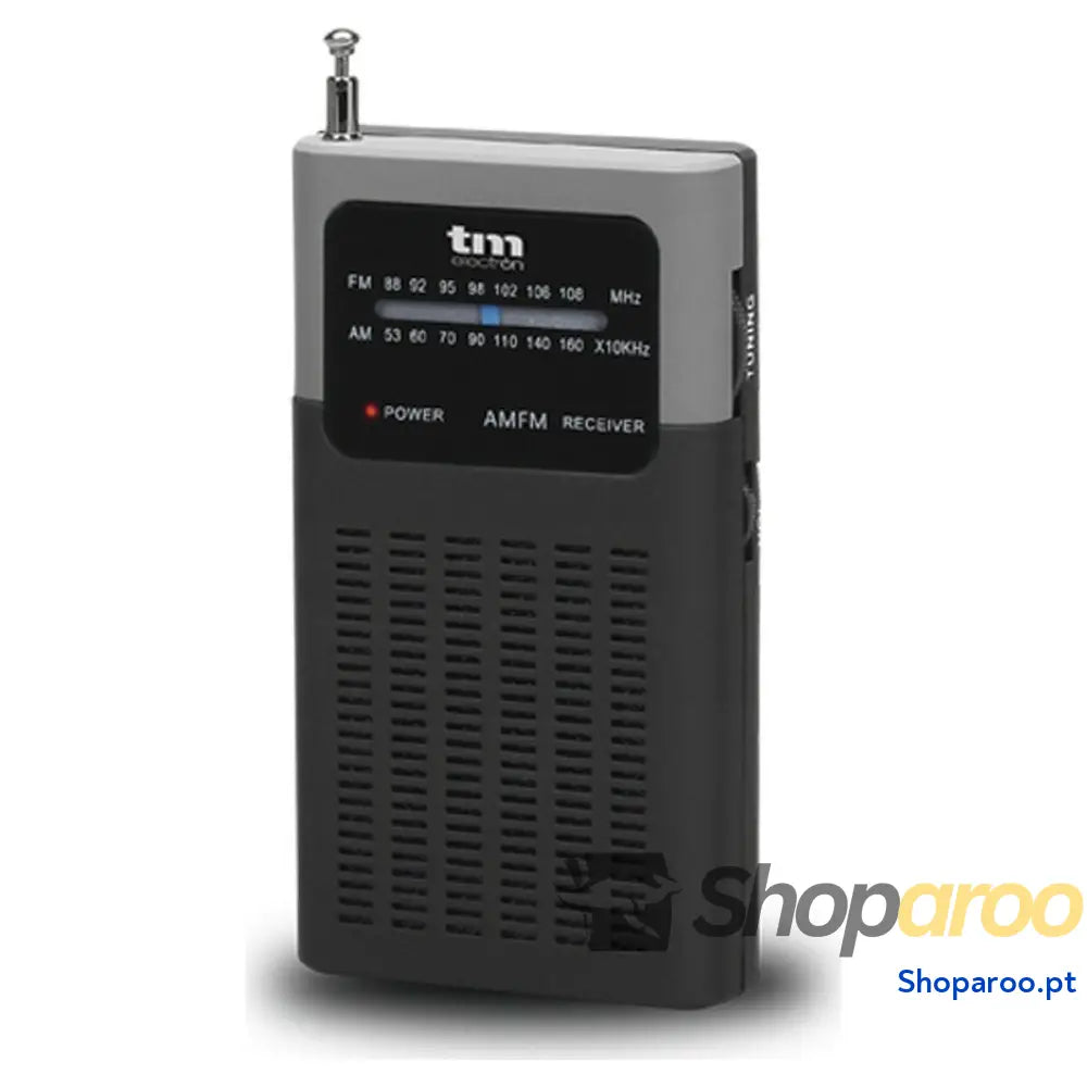 Rádio Portátil TM Electron Preto