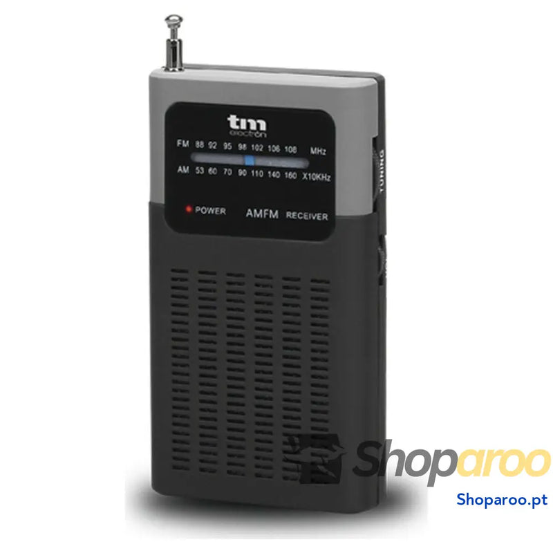 Rádio Portátil TM Electron Preto
