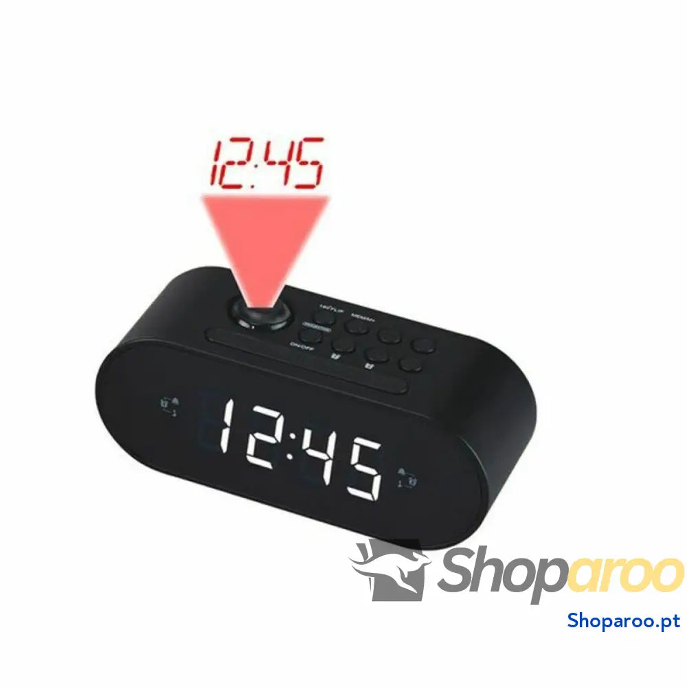 Rádio Relógio Denver Electronics CRP 717BLACK 1’’ LED