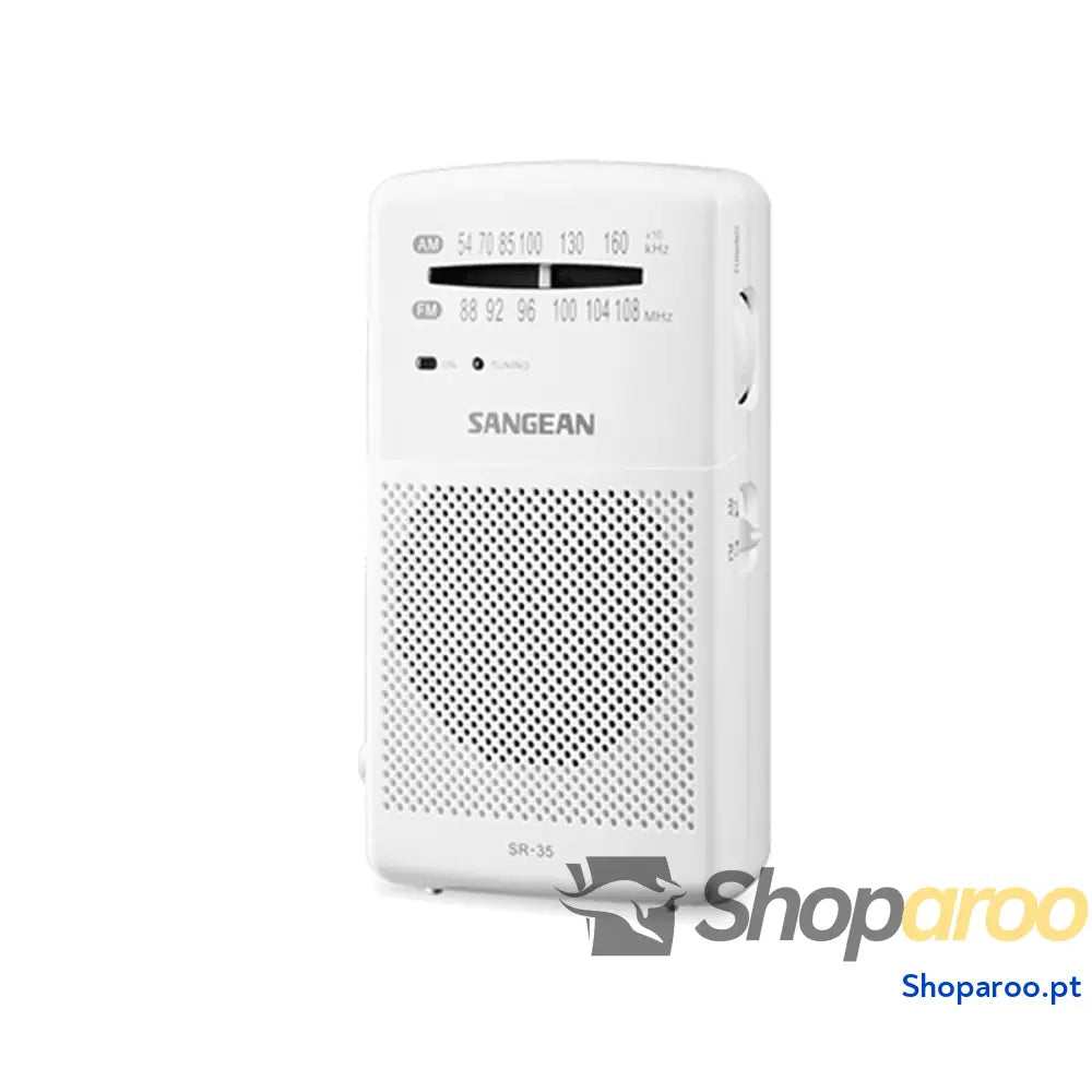 Rádio Sangean SR35W BLANCO Branco Preto
