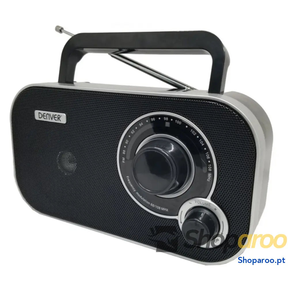 Rádio Transistor Denver Electronics TR 51 Black Sintonizador AM/FM Preto