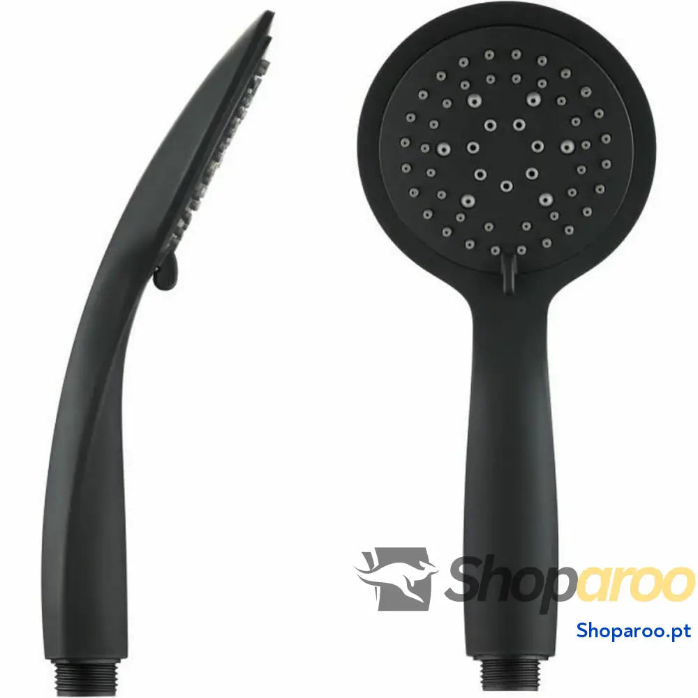 Ralo de duche Rousseau Hebe Preto Preto mate ABS 5 Posições