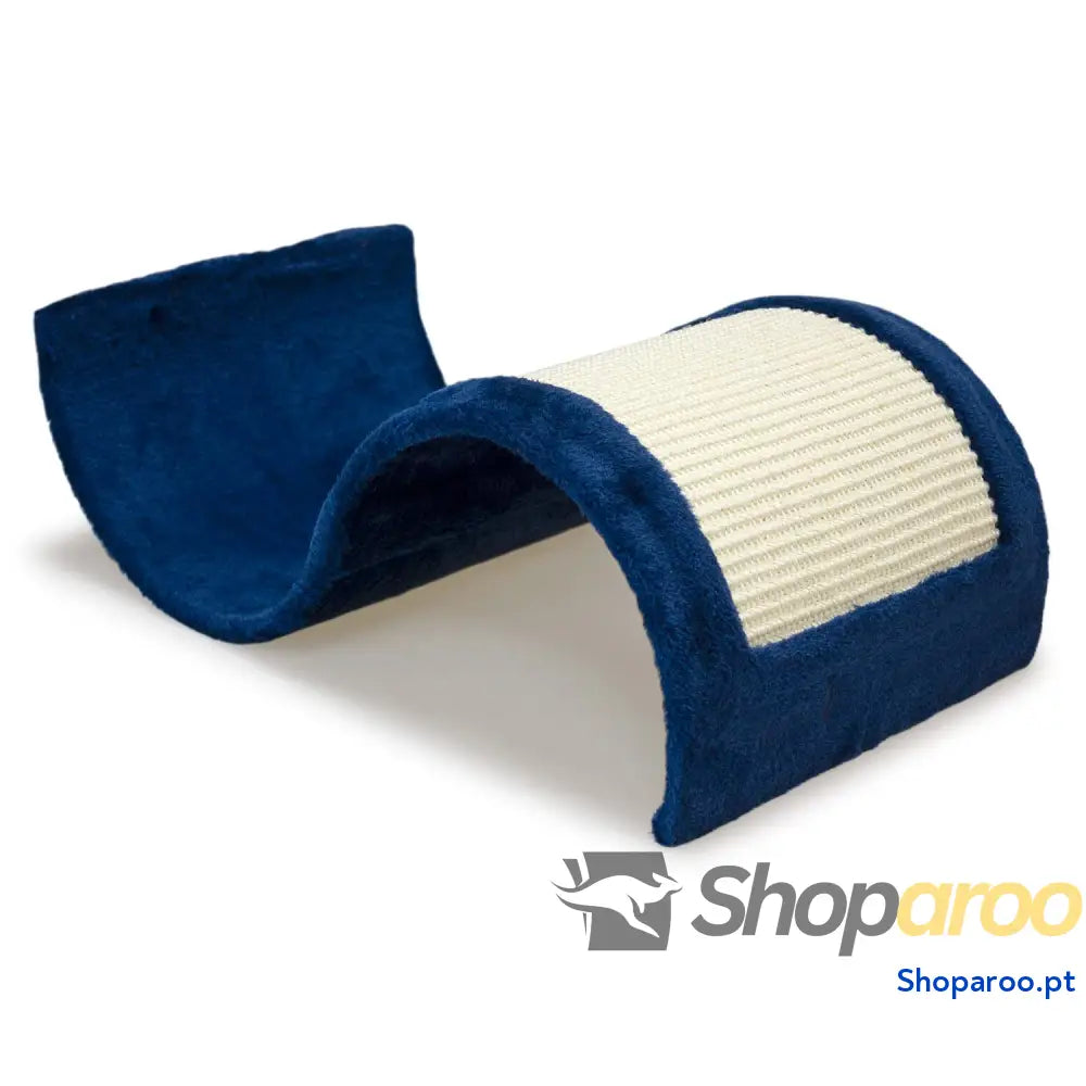 Raspador poste para gatos com bola branco e azul 45 cm