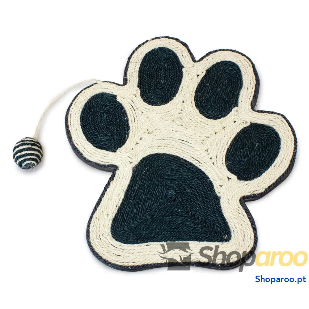 Raspador poste para gatos com bola branco e azul 45 cm