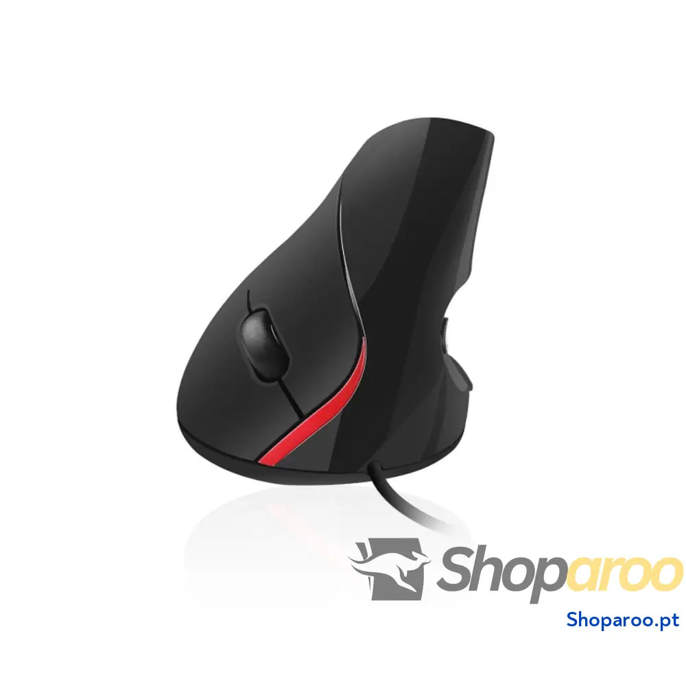 Rato Ergonómico Ótico Ewent EW3156 1000 dpi USB Preto Preto/Vermelho Vermelho/Preto