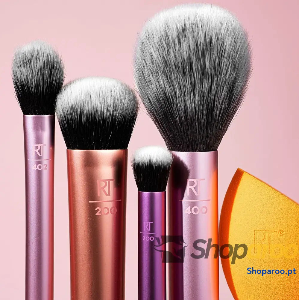 Real Techniques Kit Maquilhagem Everyday Essentials com Esponja Misturadora