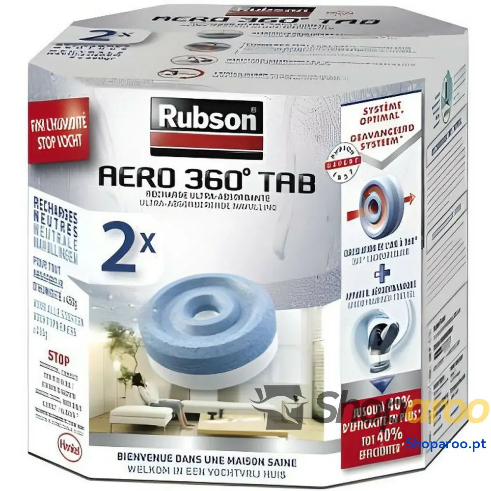 Recarga Rubson Aero 360 Desumidificador 2 Unidades