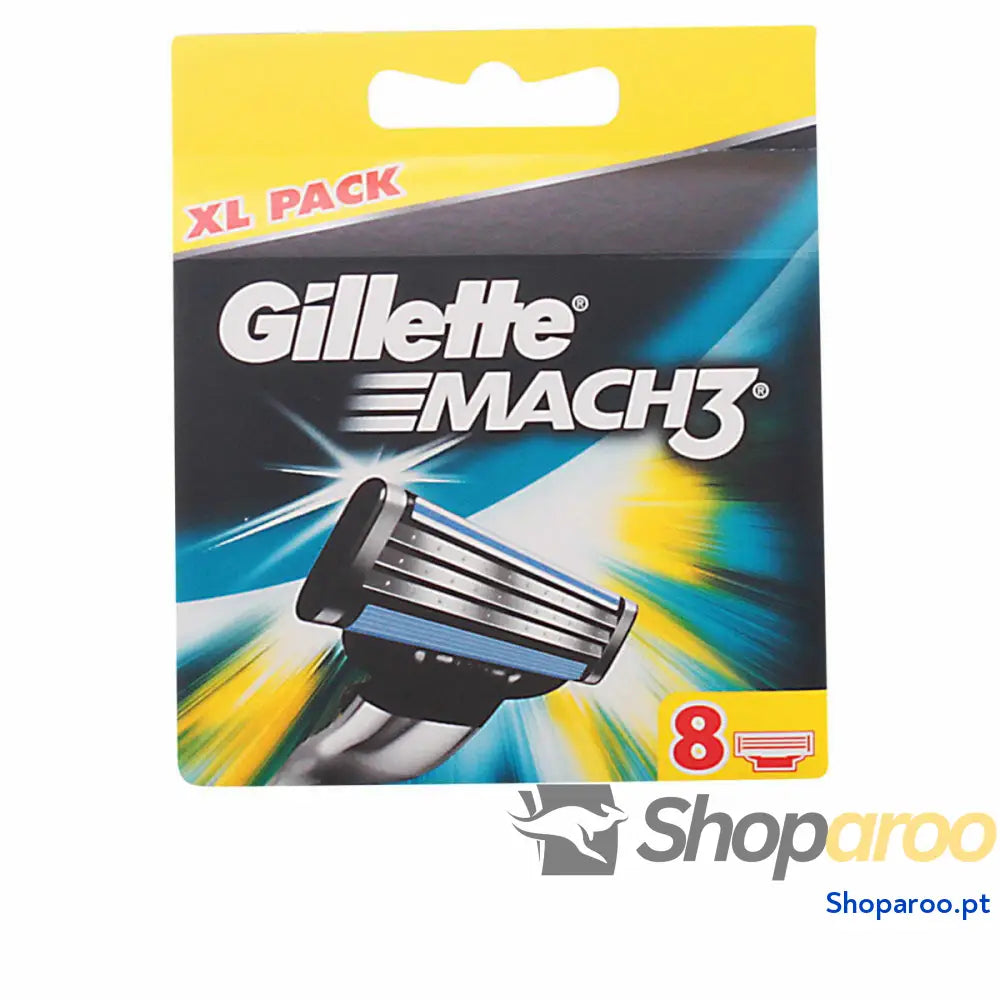 Recargas para Lâmina de Barbear Gillette Mach 3 (8 uds)