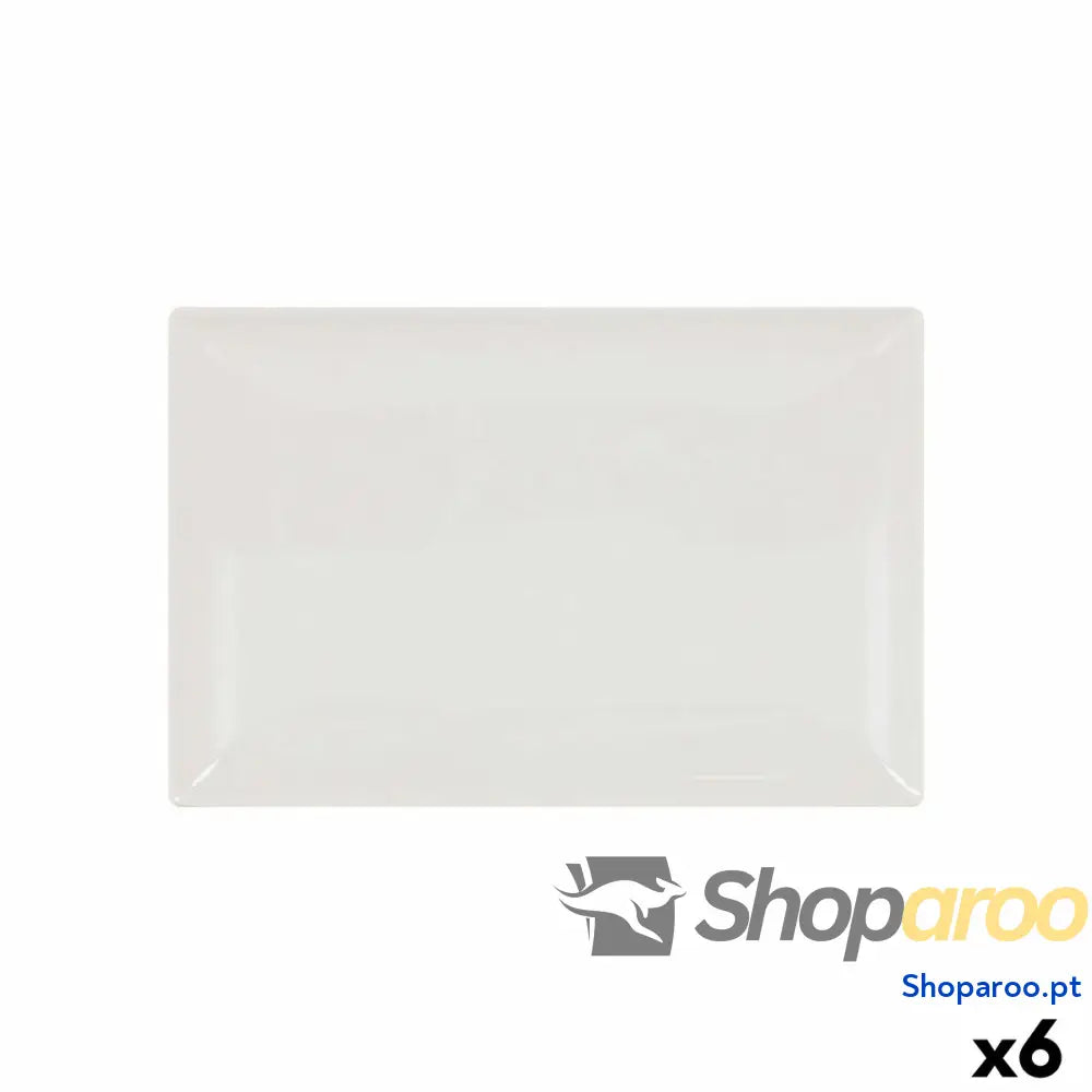 Recipiente de Cozinha La Mediterránea Elite Retangular 30 x 20 2,5 cm (6 Unidades)