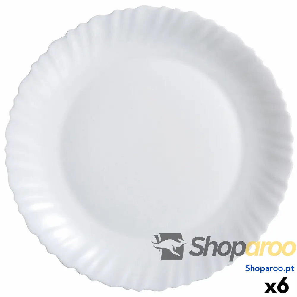 Recipiente de Cozinha Luminarc Feston Branco Vidro (Ø 30 cm) (6 Unidades)